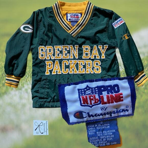 NFL ProLine Champion GB Packers Pullover Kids Sz 8